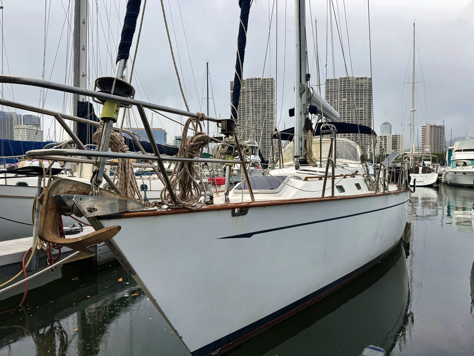 1998 Tayana 48 Center Cockpit sailing yacht for sale in Honolulu, Hawaii